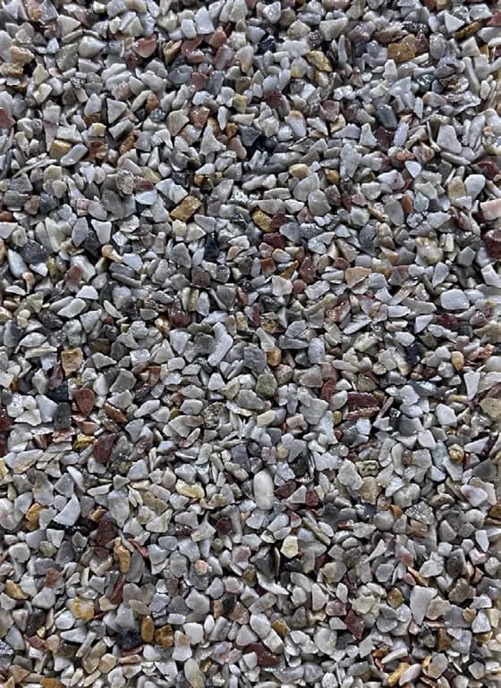 Échantillon du granulat GLX 362, teinte gris